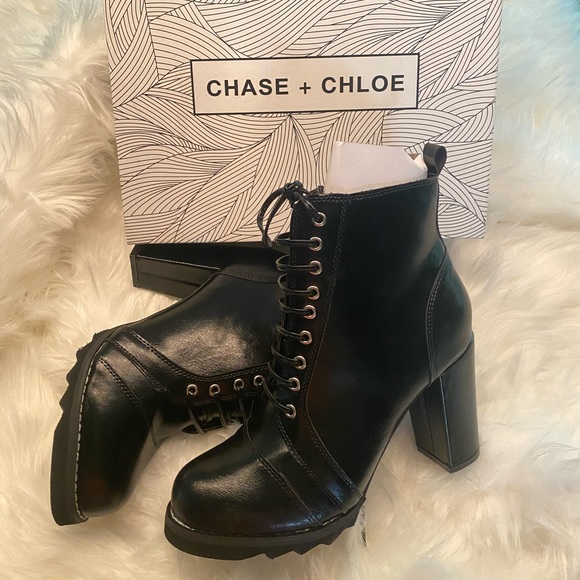 BLACK FAUX ▪️LEATHER BOOTS▪️ - Picture 9 of 9